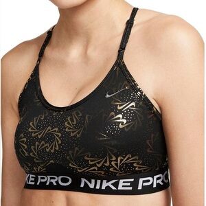 Nike Training Pro GRX Dri-FIT Indy strappy bra in black